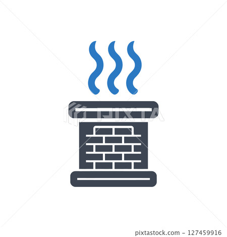 Chimney Heat Icon 127459916