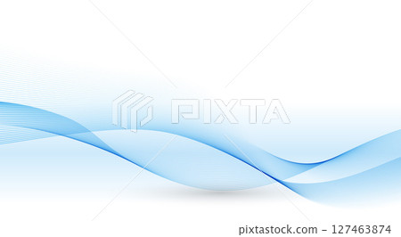 Abstract Background, Blue Transparent Waved Line. Soft Blue Smoke Wave BG. Colorful Gradient Flowing Wavy Lines. Vector illustration. Abstract Background, Blue Transparent Waved Line. Soft Blue Smoke Wave BG. Colorful Gradient Flowing Wavy Lines. Vector illustration. 127463874
