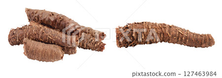 Rhodiola rosea root isolated on white background with full depth of field 127463984