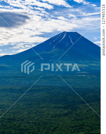 山梨縣百座名山之一的龍岳，可欣賞富士山的壯麗景色和清新的綠色植物 127465318