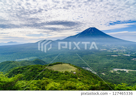 山梨縣百座名山之一的龍岳,可欣賞富士山的壯麗景色和清新的綠色植物 山梨縣百座名山之一的龍岳,可欣賞富士山的壯麗景色和清新的綠色植物 127465336