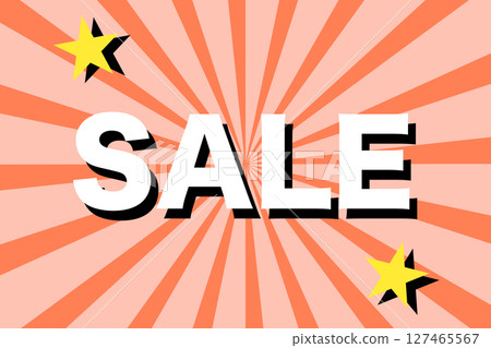 A sale announcement illustration with the word SALE prominently displayed A sale announcement illustration with the word SALE prominently displayed 127465567
