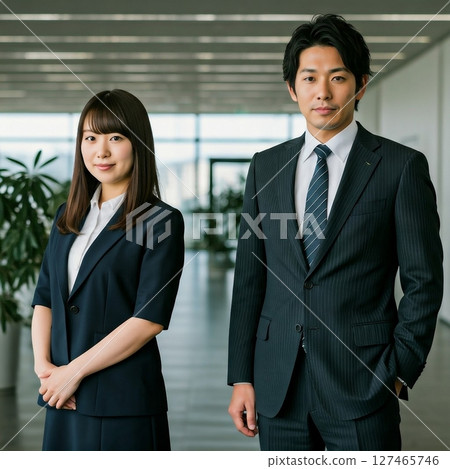 Young male and female employees in the office 127465746