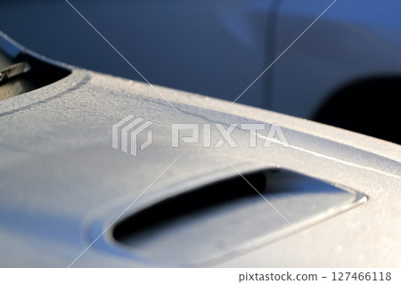 引擎蓋上的晨露 引擎蓋上的晨露 127466118