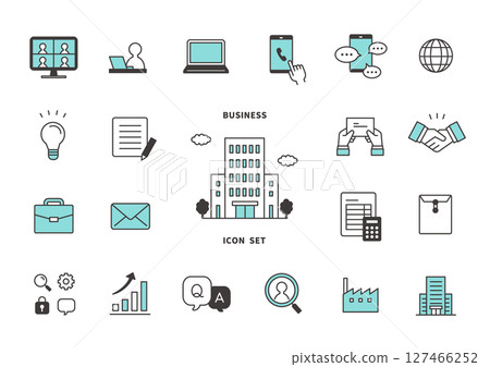 Business related icon style illustration 127466252