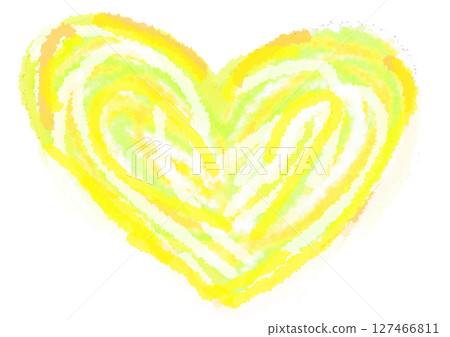 Hand-painted heart material Hand-painted heart material 127466811