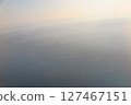 Sea as seen from an airplane 127467151