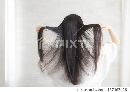 beautiful long hair woman beautiful long hair woman 127467428