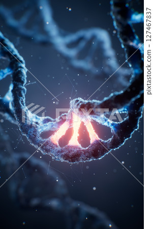 Biological DNA structure with bioengineering 127467837