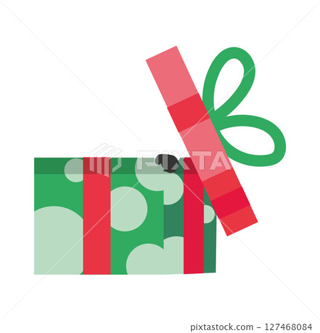 Open magical gift box. Vector Open magical gift box. Vector 127468084