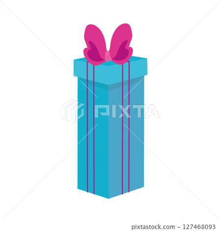 Colorful gift box design. Vector 127468093