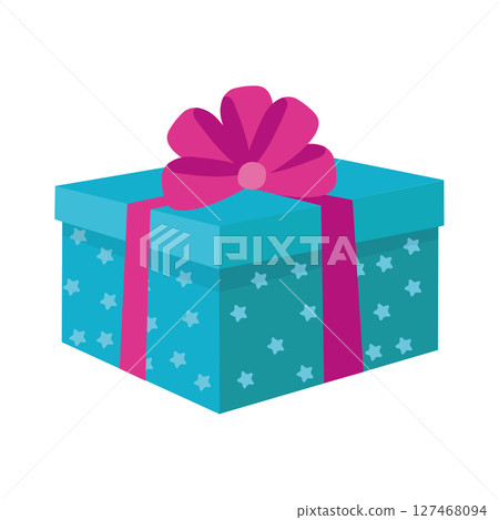 Colorful gift box design. Vector 127468094