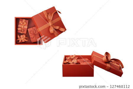 isolated, closed, carton 127468112