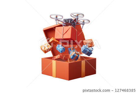 isolated, cartoon, 3d 127468385