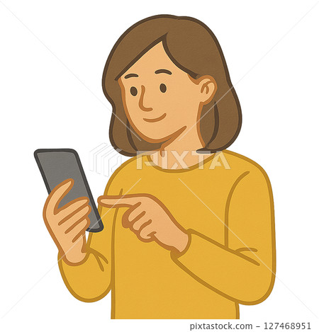 操作智能手機的女人 127468951