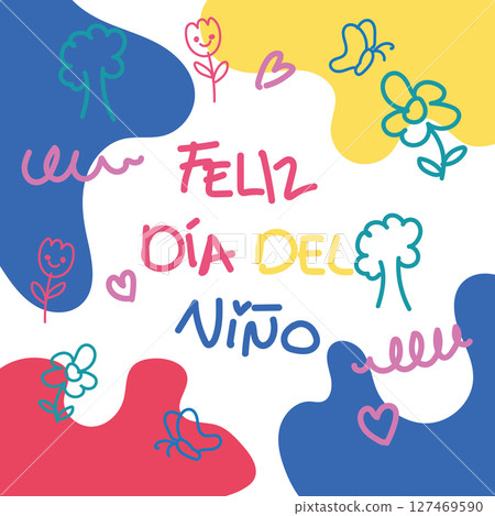 Handwritten doodles for kids. Vector Handwritten doodles for kids. Vector 127469590