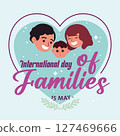 Family day cartoon. Vector 127469666