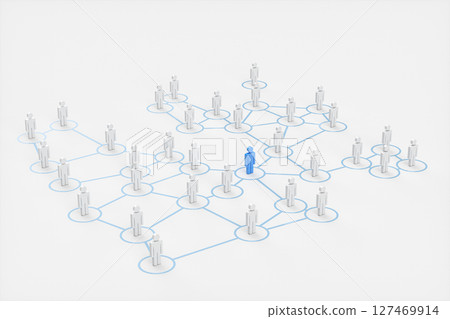 People models, business team concept, 3d People models, business team concept, 3d 127469914