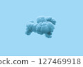Dark cloud with grey background, 3d rendering. 127469918