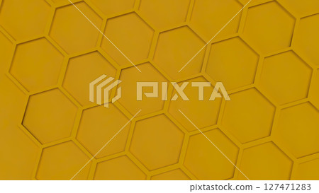 The Yellow Beehive  for Abstract Background concept 3d Rendering. 127471283