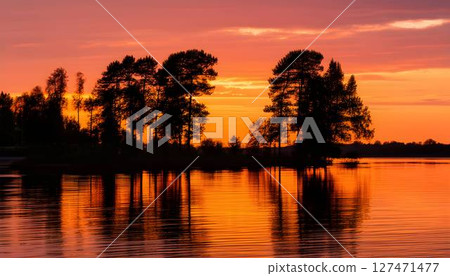 Dusk of summer 127471477