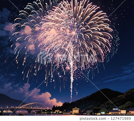 Summer Memories: Fireworks in the Night Sky Summer Memories: Fireworks in the Night Sky 127471989