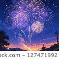 夜空中的煙火－夏日的回憶 127471992