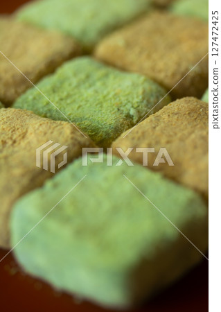 Healthy homemade sweets made with soybean flour 127472425
