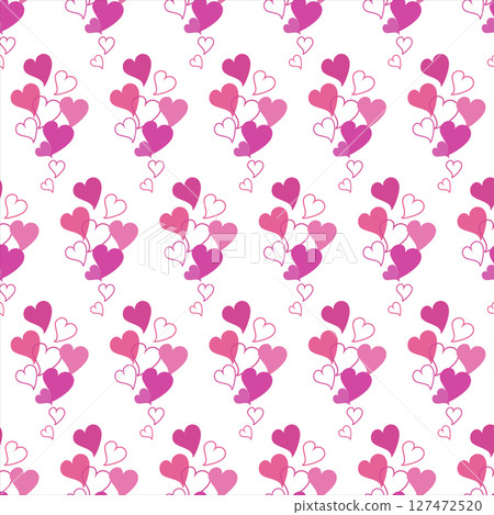 Cute heart pattern Cute heart pattern 127472520