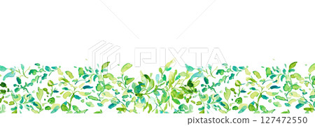 Watercolor painting. Illustration of early summer plants with a watercolor touch. Vector illustration of plants. Eco. Forest. 127472550