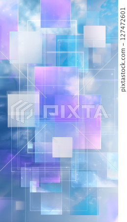 Minimalistic and colorful crystal interface design 127472601