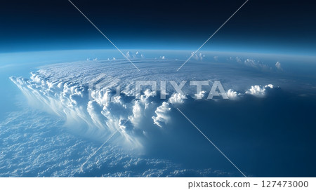 Shelf Cloud Storm Over Earth From Space Shelf Cloud Storm Over Earth From Space 127473000