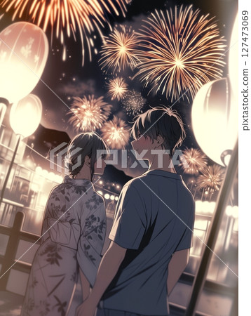 煙火節插圖素材“AI生成的圖像” 煙火節插圖素材“AI生成的圖像” 127473069