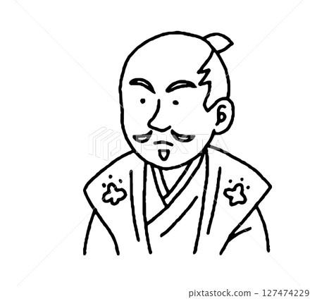 戰國武將的手繪插圖 戰國武將的手繪插圖 127474229