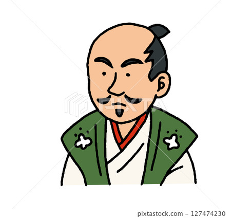 戰國武將的手繪插圖 戰國武將的手繪插圖 127474230