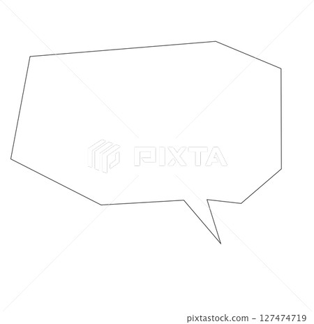 簡單的語音泡棉單色圖標 簡單的語音泡棉單色圖標 127474719