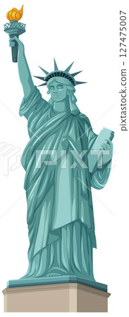 Statue of Liberty Vector Illustration 127475007
