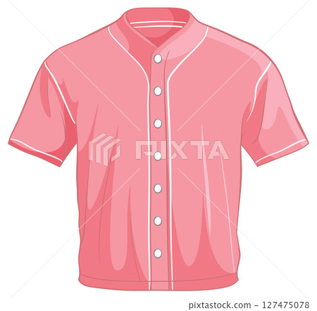 Pink Baseball Jersey Vector Illustration Pink Baseball Jersey Vector Illustration 127475078