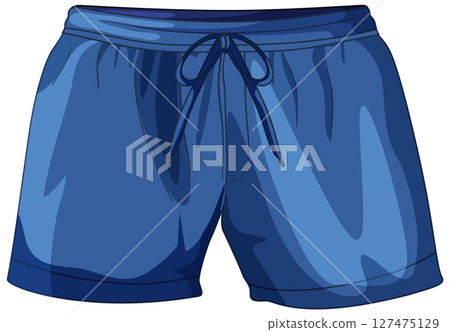 Blue Athletic Shorts Vector Illustration Blue Athletic Shorts Vector Illustration 127475129