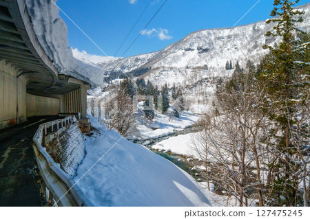 250319 Snow scene in Akiyamago (clear sky) 250319 Snow scene in Akiyamago (clear sky) 127475245