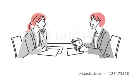 兩位女企業家正在開會 兩位女企業家正在開會 127475368