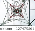 Looking at the tower from directly below② 127475801