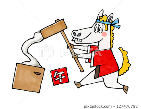 Hakuba pounding rice cakes 127476788