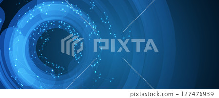Modern abstract template design technology and science background with light effect 127476939