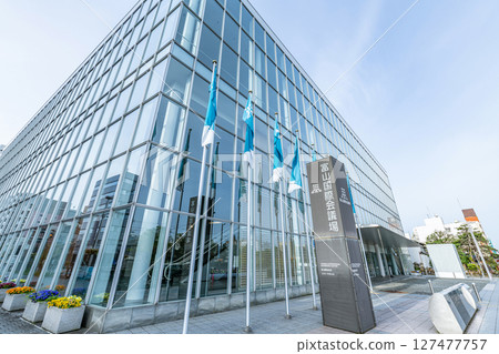 Toyama International Conference Center in fine weather, Toyama City, Toyama Prefecture 127477757