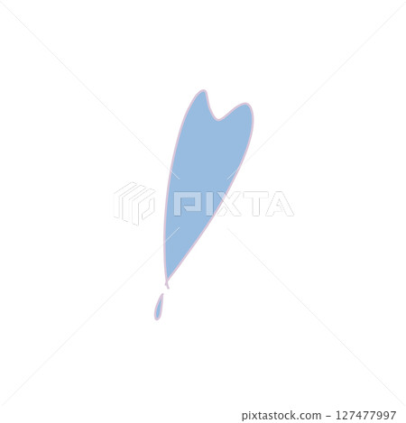 Hand-drawn exclamation mark - heart-shaped (soft blue x soft lavender) Hand-drawn exclamation mark - heart-shaped (soft blue x soft lavender) 127477997