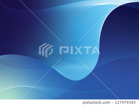 Abstract Blue Wave Design with Flowing Gradient and Soft Texture Abstract Blue Wave Design with Flowing Gradient and Soft Texture 127479385