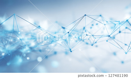 Futuristic Tech Geometry Background. Generative AI 127481190