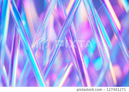 Vibrant abstract lights with iridescent geometric patterns and colors. 127481271