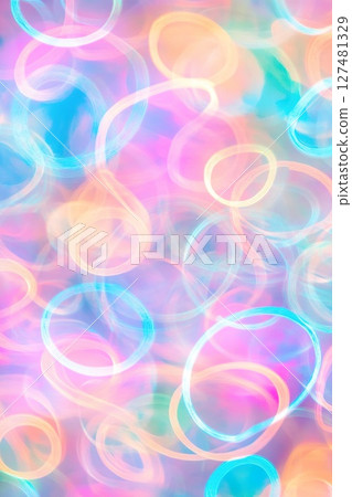 Colorful abstract swirls with pastel neon light effects. 127481329